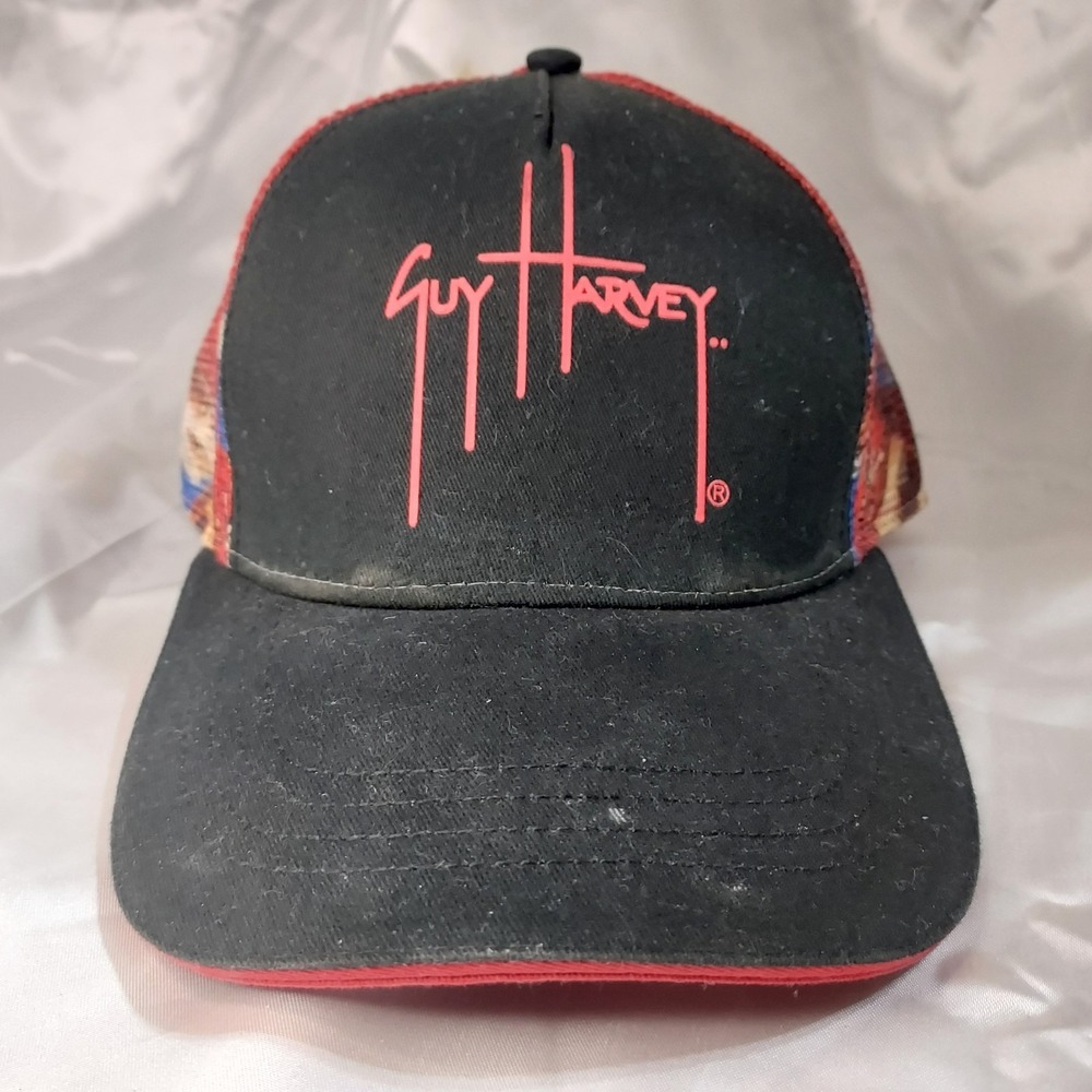 Guy Harvey Truckers Hat/ Cap Adjustable Hat Skull‎ and Sharks